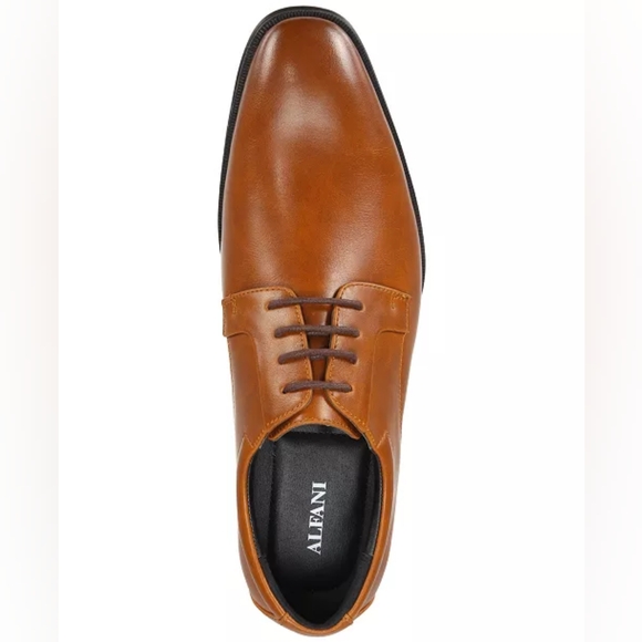 Alfani Men's Tan Leather Oxfords